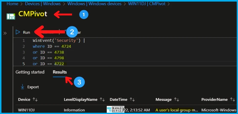 Use SCCM CMPivot to Perform Security Audits - An attempt was made to reset Password - 5