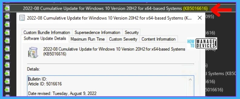 Windows 10 KB5016616 Windows 11 KB5016629 August 2022 Patch Tuesday | 2 Zero-Day Vulnerabilities 4