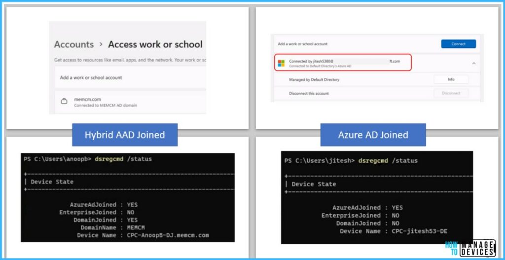 Windows 365 Cloud PC Hybrid Azure AD Join Vs Azure AD Join 8