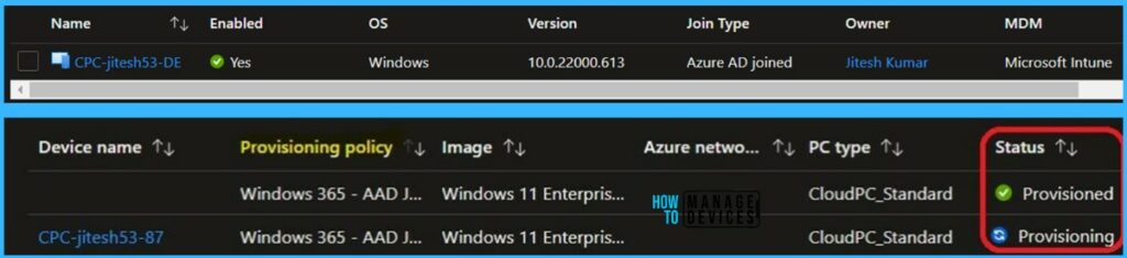 Windows 365 Cloud PC Hybrid Azure AD Join Vs Azure AD Join 5