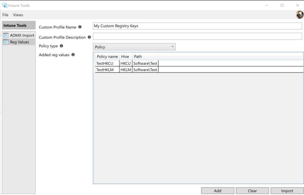 Intune Tools - Convert Registry Values to ADMX | Credit, Micke 