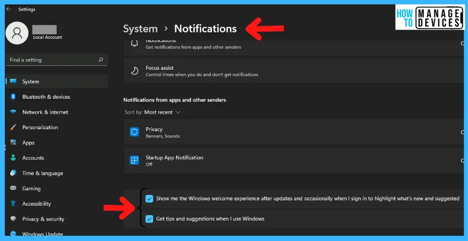 Settings Performance Optimization | Windows 11 -fig.10.1