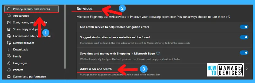 4 Methods Disable Edge Browser Search Suggestions from Address Bar -fig.4