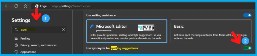 4 Methods Enable Spellcheck in Microsoft Edge Browser 2