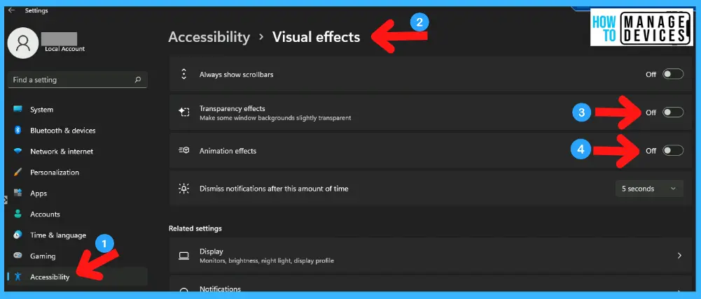 Settings Performance Optimization | Windows 11 -fig.9.3