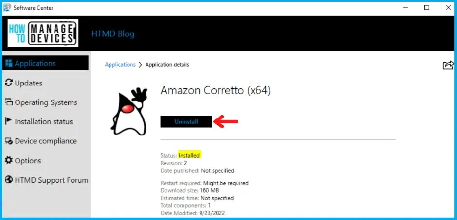 Amazon Corretto Deployment Using SCCM Fig. 19