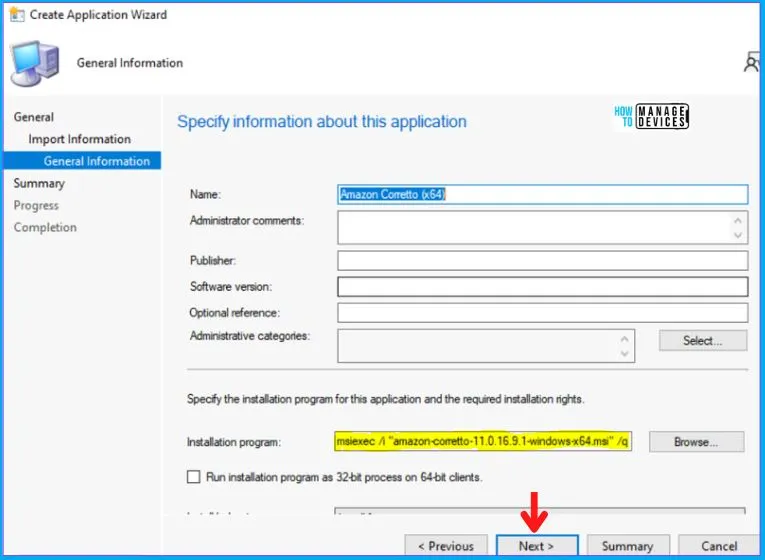 Amazon Corretto Deployment Using SCCM Fig. 4