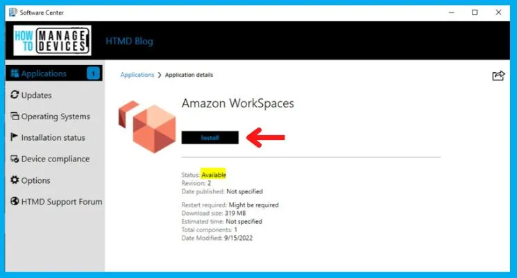 Deployment of Amazon WorkSpaces using SCCM 18