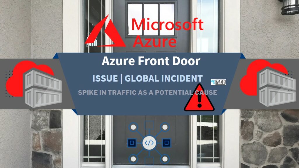 Azure Front Door Service Connectivity Issue | MEM Admin Center Portal ...