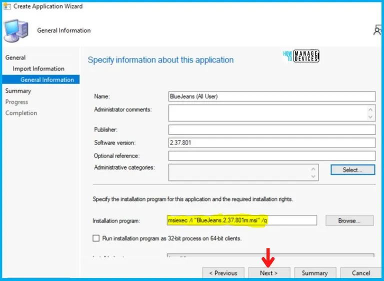 Bluejeans Deployment Using SCCM Fig. 4