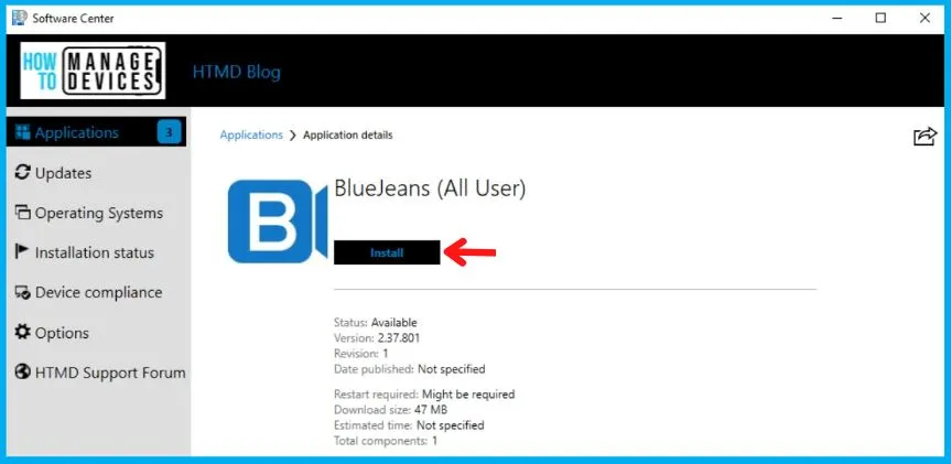 Bluejeans Deployment Using SCCM Fig. 17