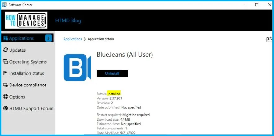 Bluejeans Deployment Using SCCM Fig. 19