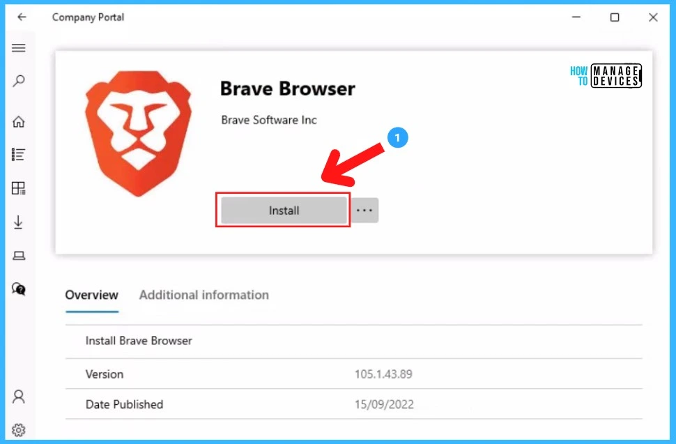 Deploy Brave Browser Using Intune - Company Portal