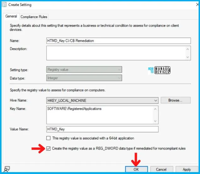 Detect Registry Changes and Revert using SCCM Fig.9