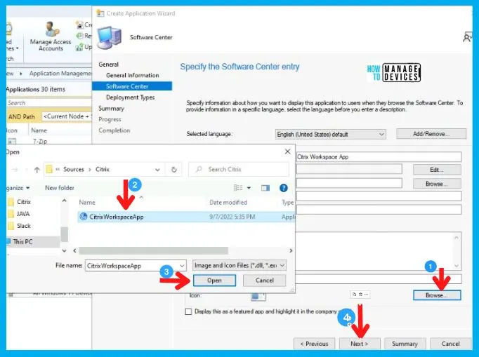 Citrix Receiver Workspace App Deployment using SCCM 4