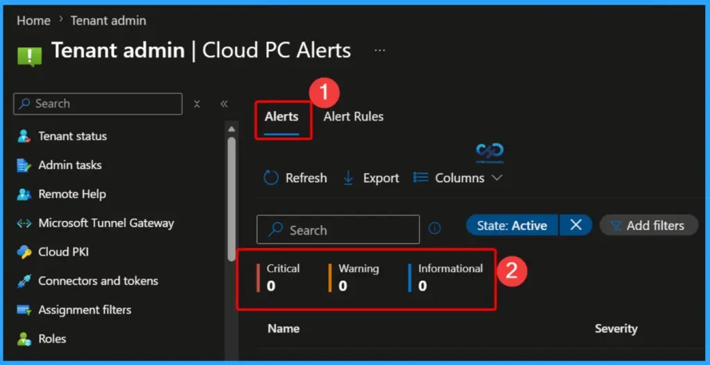 How to Configure Windows 365 Cloud PC Status and Performance Alerts in Intune - Fig.2