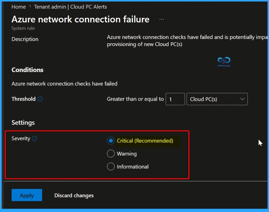 How to Configure Windows 365 Cloud PC Status and Performance Alerts in Intune - Fig.6