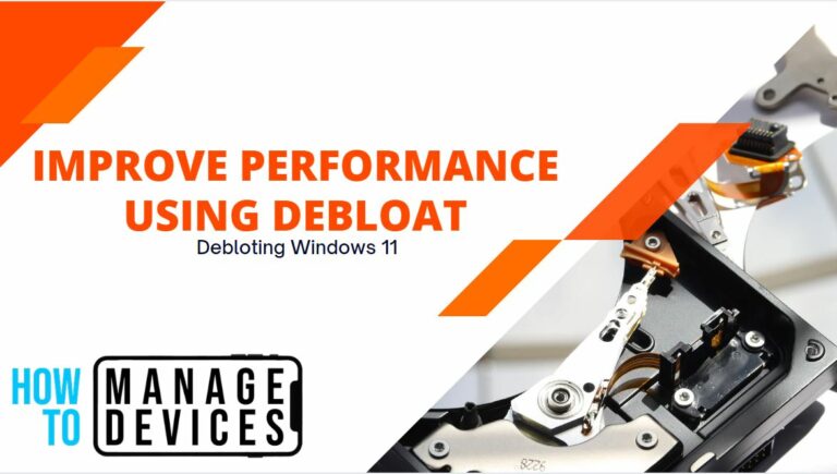 Improve Performance Using Debloat