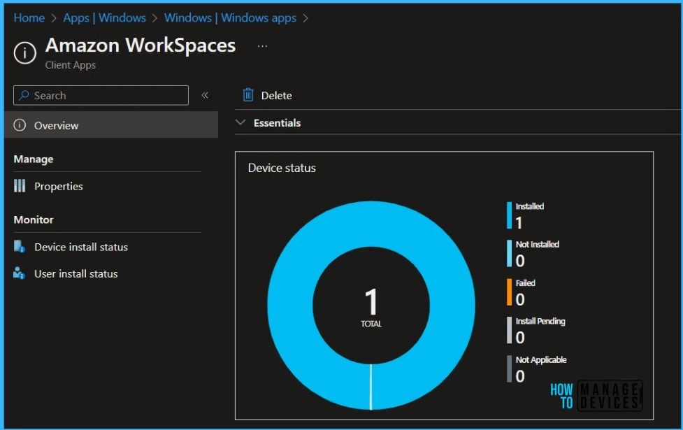 Monitor Deployment - Deploy Amazon WorkSpaces using Intune MEM 9