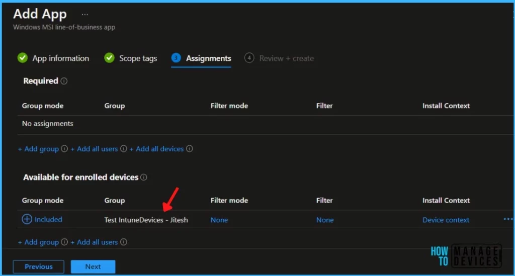 Assignments - Deploy Slack using Intune MSI Application Deployment Guide 6