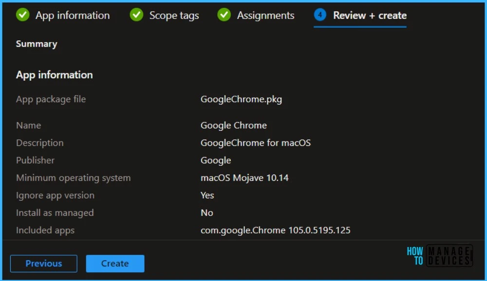 Summary - Deploy macOS LOB Apps using Intune MEM 8