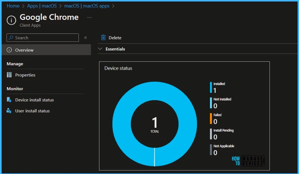 Monitor macOS Deployment - Deploy macOS LOB Apps using Intune MEM 10