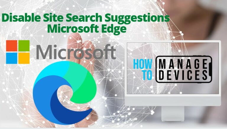 Disable Search Suggestion in Microsoft Edge