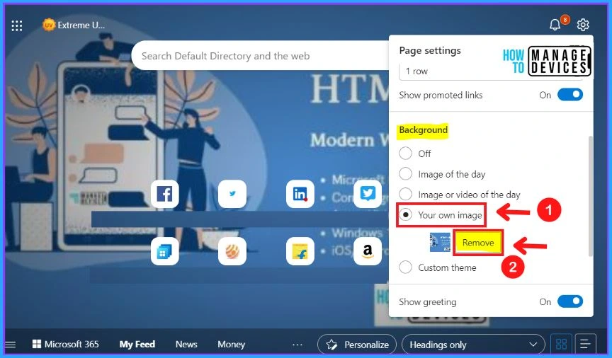 How to Customize Background in Microsoft Edge Browser on Windows | Page Settings Gear Icon | Edge Settings 9
