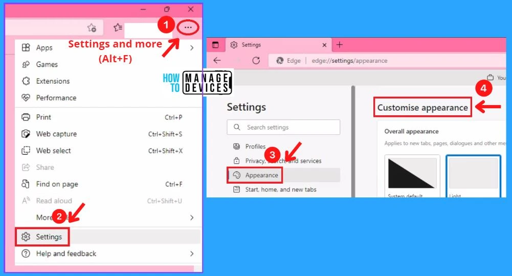 How to Customize Background in Microsoft Edge Browser on Windows | Page Settings Gear Icon | Edge Settings 12