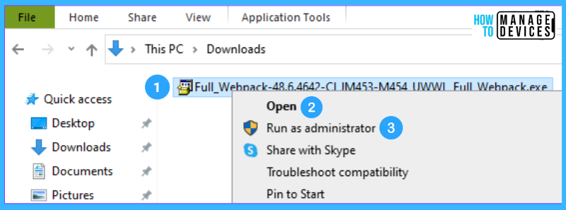 Simple Steps to Install Local Printer in Windows 11 | Driver Software - Extracting the Webpack.exe fig.2