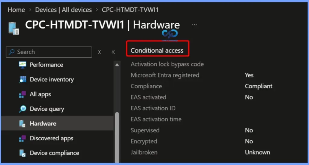 Get Device Hardware Details from Intune Admin Center 11 Get Device Hardware Details from Intune Admin Center - Fig.10