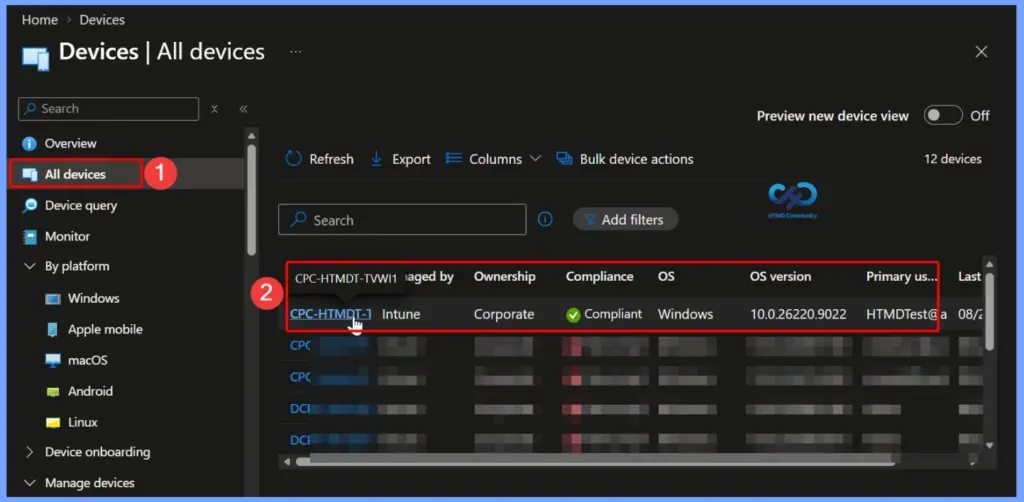 Get Device Hardware Details from Intune Admin Center 3 Get Device Hardware Details from Intune Admin Center - Fig.2