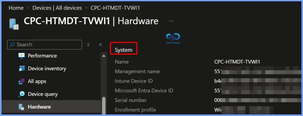 Get Device Hardware Details from Intune Admin Center 5 Get Device Hardware Details from Intune Admin Center - Fig.4