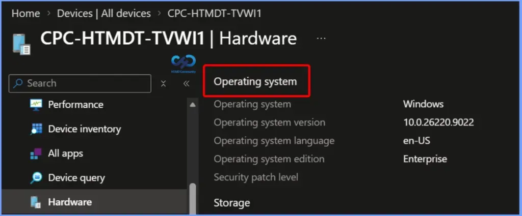 Get Device Hardware Details from Intune Admin Center 6 Get Device Hardware Details from Intune Admin Center - Fig.5