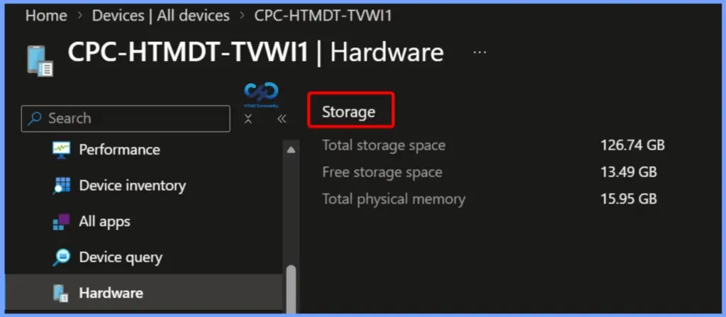 Get Device Hardware Details from Intune Admin Center 7 Get Device Hardware Details from Intune Admin Center - Fig.6