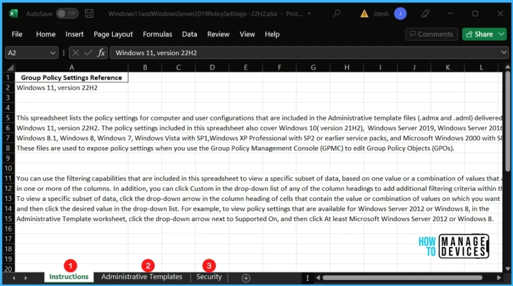 Windows 11 22H2 Group Policy Settings list Download 1