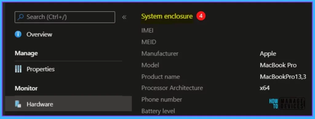 System enclosure - Get Device Hardware Details from Intune MEM Portal 6