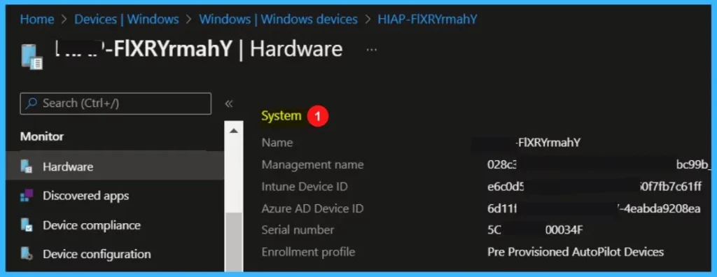 System Information - Get Device Hardware Details from Intune MEM Portal 3