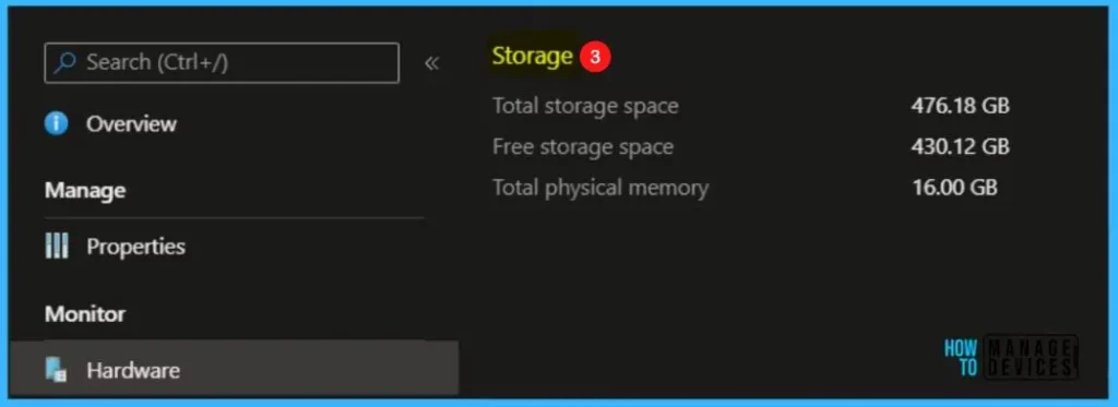 Storage - Get Device Hardware Details from Intune MEM Portal 5