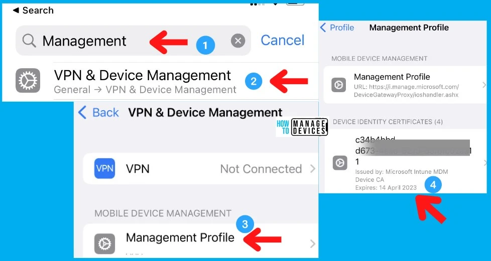 Intune Issue with iOS 16 Upgrade new MDM payload does not match the old payload 3