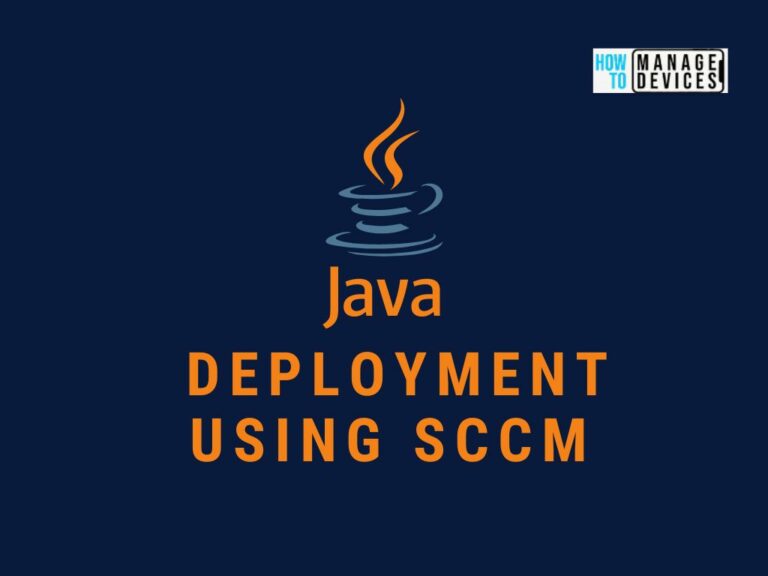 Deployment of Java Using SCCM