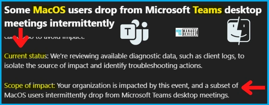 MacOS Users drop out from Teams Meetings intermittently Issue 2