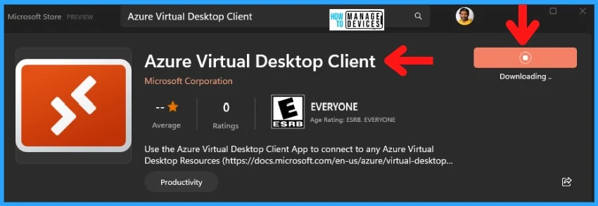 New Azure Virtual Desktop Client Microsoft Store App 2