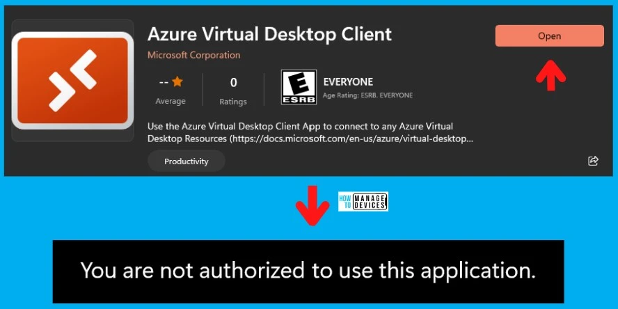 New Azure Virtual Desktop Client Microsoft Store App 3