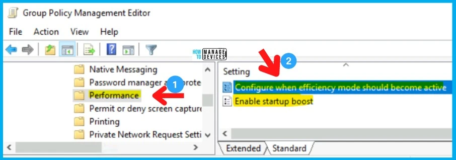 Optimized Performance Configurations of Edge Browser in Windows 11 Intune 16.1