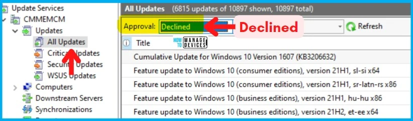 Recover Expired Updates from SCCM WSUS Console 1