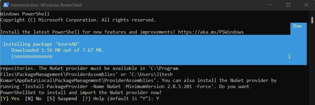 Install Azure AD Module - Remove Windows Device from Azure AD using the Command Line 3