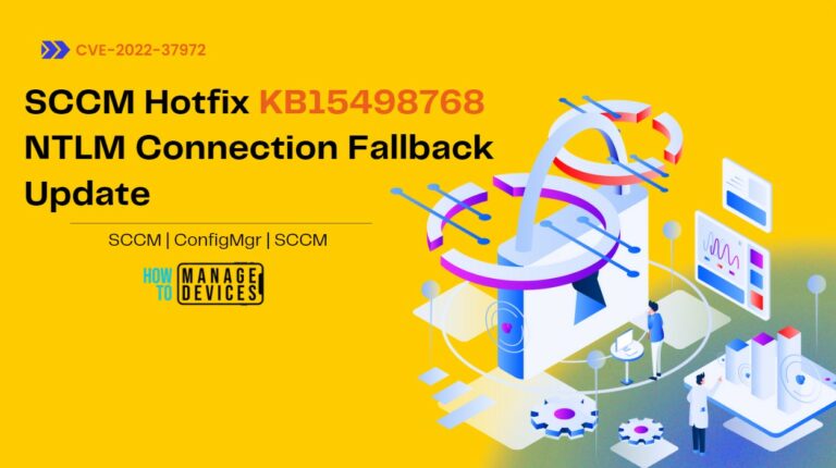 SCCM Hotfix KB15498768 NTLM Connection Fallback Update