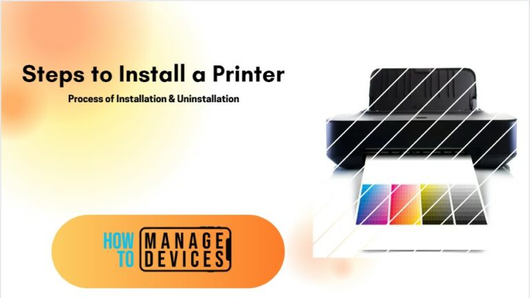 Install a local printer on windows 11
