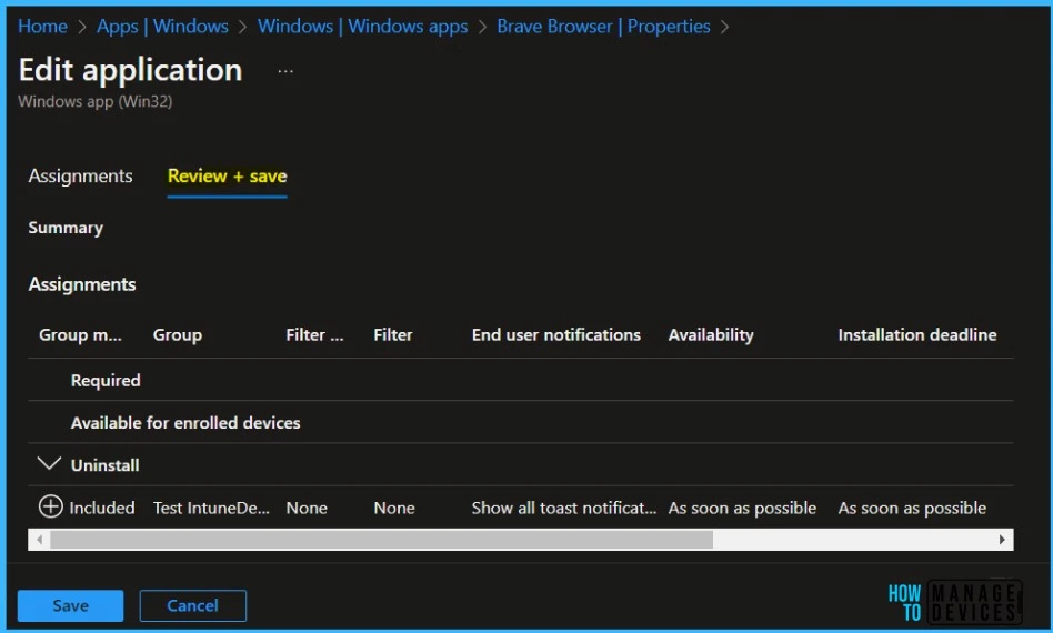 Review - Uninstall Application using Intune MEM Portal 5